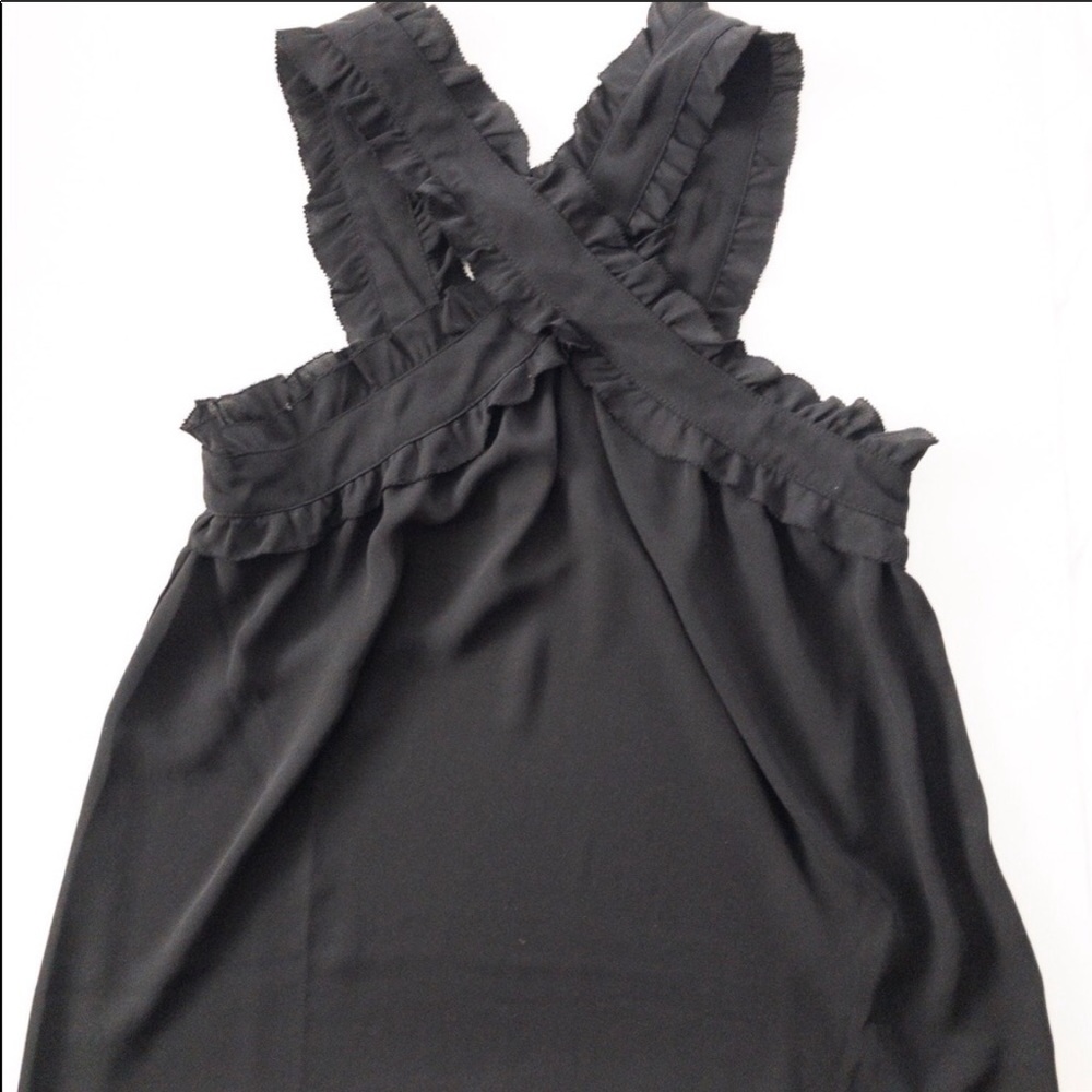J Crew 0 petite criss cross ruffle blouse - Picture 8 of 8